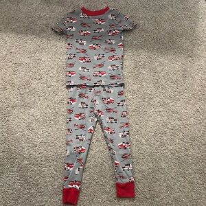 Toddler firetruck, ambulance, helicopter pajamas, size 4T in excellent condition